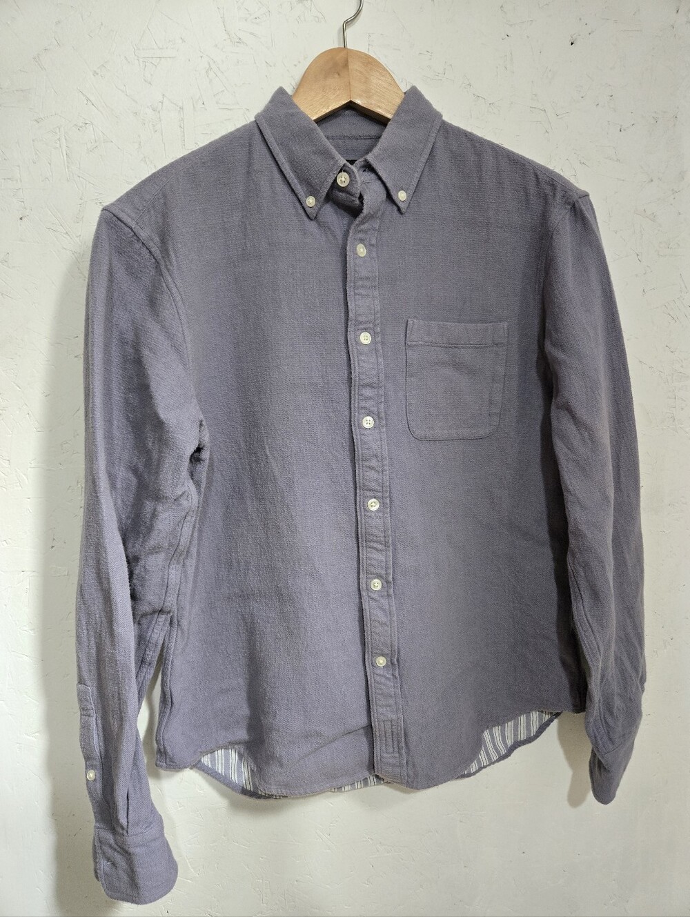 Club Monaco Men's Slim Fit Button-Down Shirt in Slate Blue